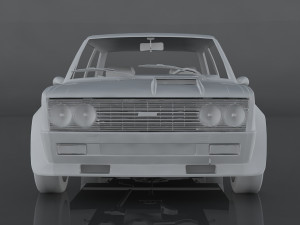 fiat 131 abarth rally stradale 3D मॉडल