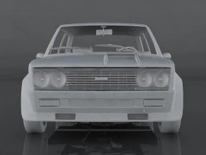 fiat 131 abarth rally stradale 3D Модель