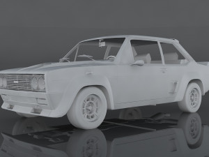 fiat 131 abarth rally stradale 3D मॉडल
