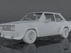 fiat 131 abarth rally stradale 3D Модель