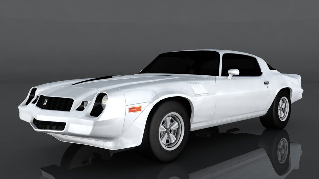 chevrolet camaro 1979 3D Model .c4d .max .obj .3ds .fbx .stl .blend 