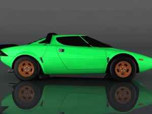 1974 lancia stratos 3D 模型