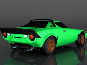 1974 lancia stratos 3D 模型