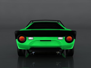 1974 lancia stratos 3D 模型