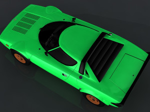 1974 lancia stratos 3D 模型