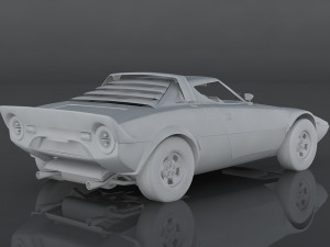 1974 lancia stratos 3D 模型