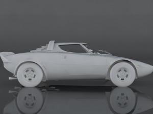 1974 lancia stratos 3D 模型