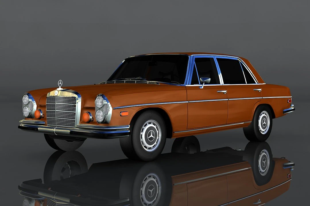 1972 mercedes-benz 300 3D Model .c4d .max .obj .3ds .fbx .stl .blend 