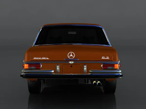 1972 mercedes-benz 300 3D Model
