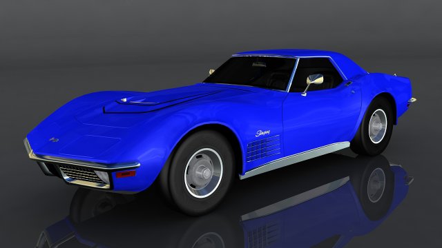 chevrolet corvette zr-1 Model 3D .c4d .max .obj .3ds .fbx .stl .blend