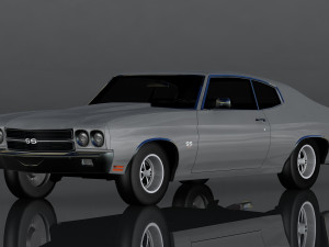 chevrolet chevelle ss 454 3D Модель