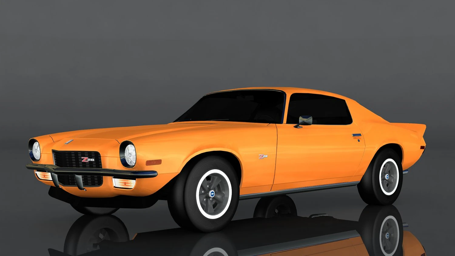 chevrolet camaro 1970 3D Model .c4d .max .obj .3ds .fbx .stl .blend