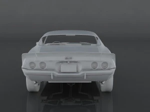 chevrolet camaro 1970 3D Model