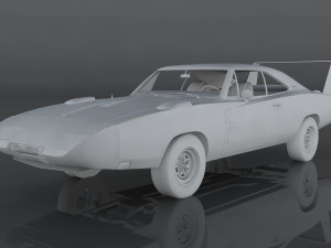 dodge charger daytona 3D Модель