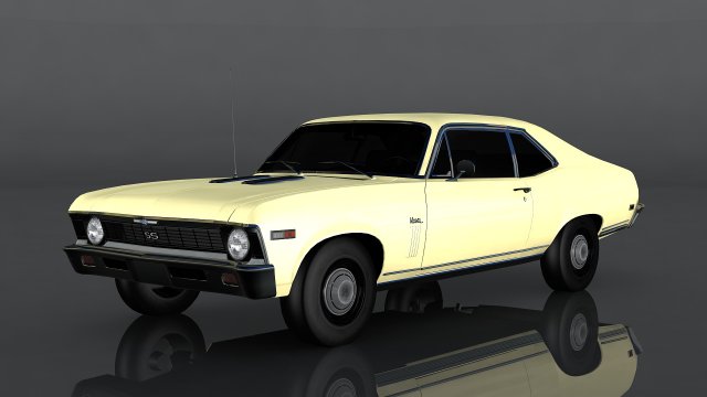 chevrolet nova ss 396 Model 3D .c4d .max .obj .3ds .fbx .stl .blend 