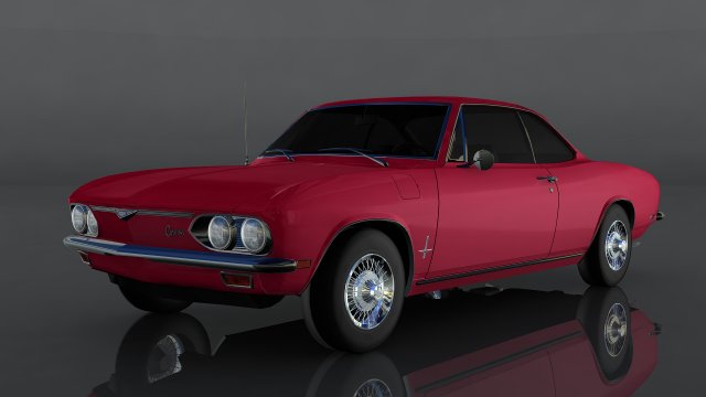 chevrolet corvair monza 3D Модель .c4d .max .obj .3ds .fbx .stl .blend 