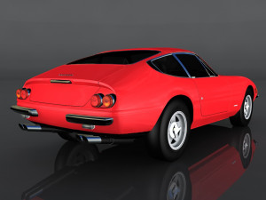 1968 ferrari 365 3D Model