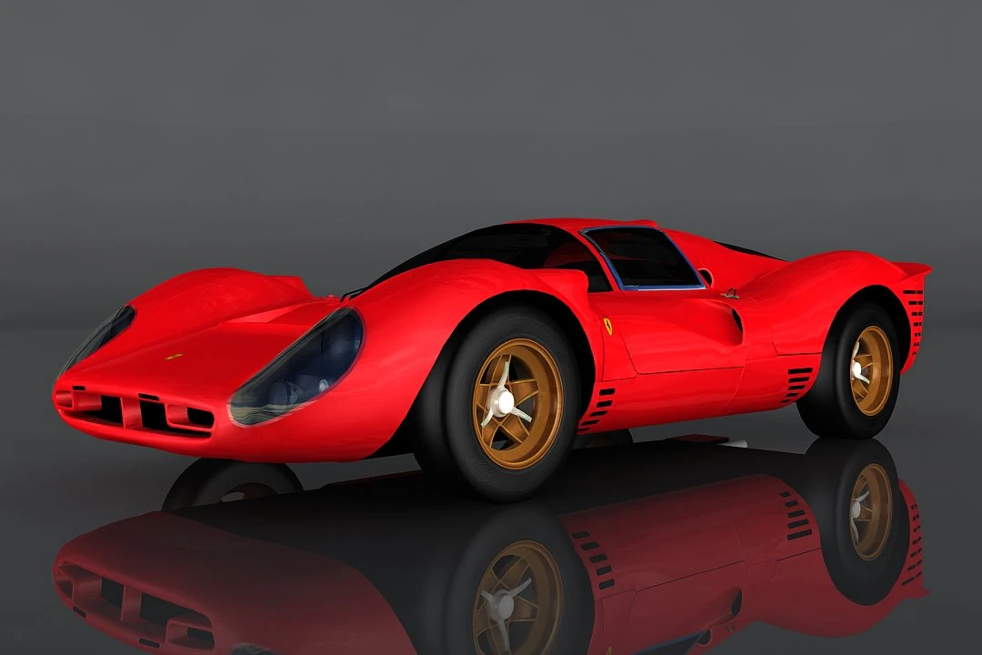 ferrari 330 3D Model .c4d .max .obj .3ds .fbx .stl .blend