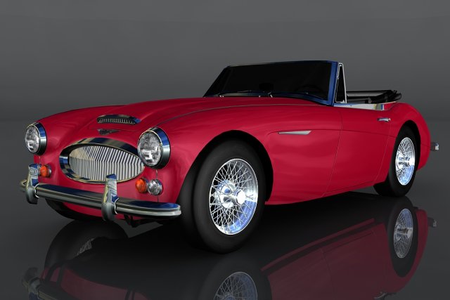 austin-healey 3000 mkiii 3D Модель .c4d .max .obj .3ds .fbx .stl .blend 