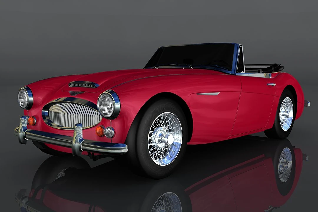 austin-healey 3000 mkiii 3D Model .c4d .max .obj .3ds .fbx .stl .blend 