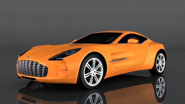 aston martin one-77 Model 3D .c4d .max .obj .3ds .fbx .stl .blend