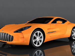 aston martin one-77 3D Model