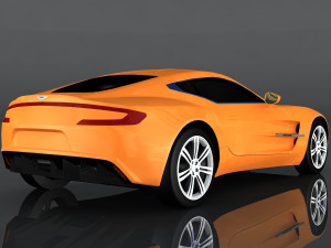 aston martin one-77 Model 3D