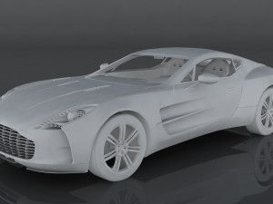 aston martin one-77 Model 3D