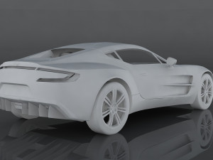 aston martin one-77 Model 3D