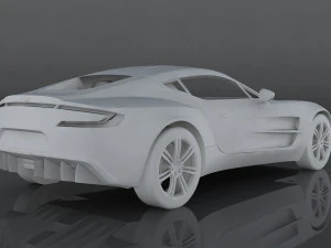 aston martin one-77 3D Model