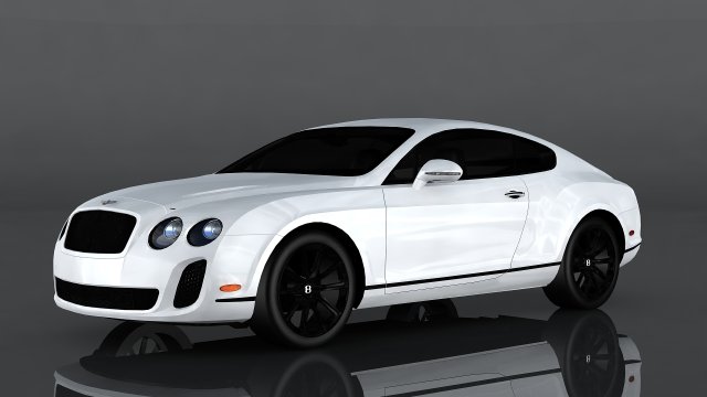 bentley continental supersports 3D 模型 .c4d .max .obj .3ds .fbx .stl .blend