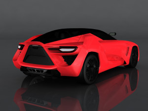 bertone mantide Modello 3D