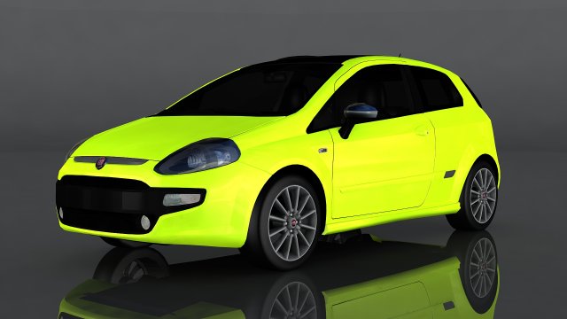 fiat punto evo Modelo 3D .c4d .max .obj .3ds .fbx .stl .blend 