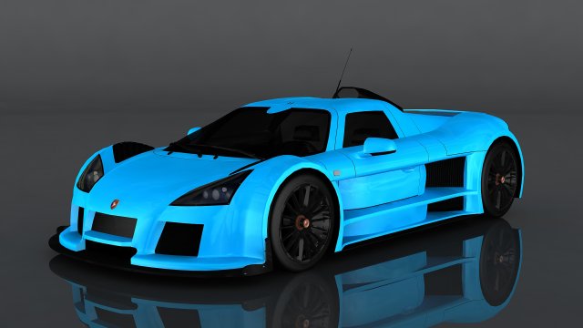 gumpert apollo s 3D Model .c4d .max .obj .3ds .fbx .stl .blend