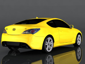 hyundai genesis coupe 3D Model