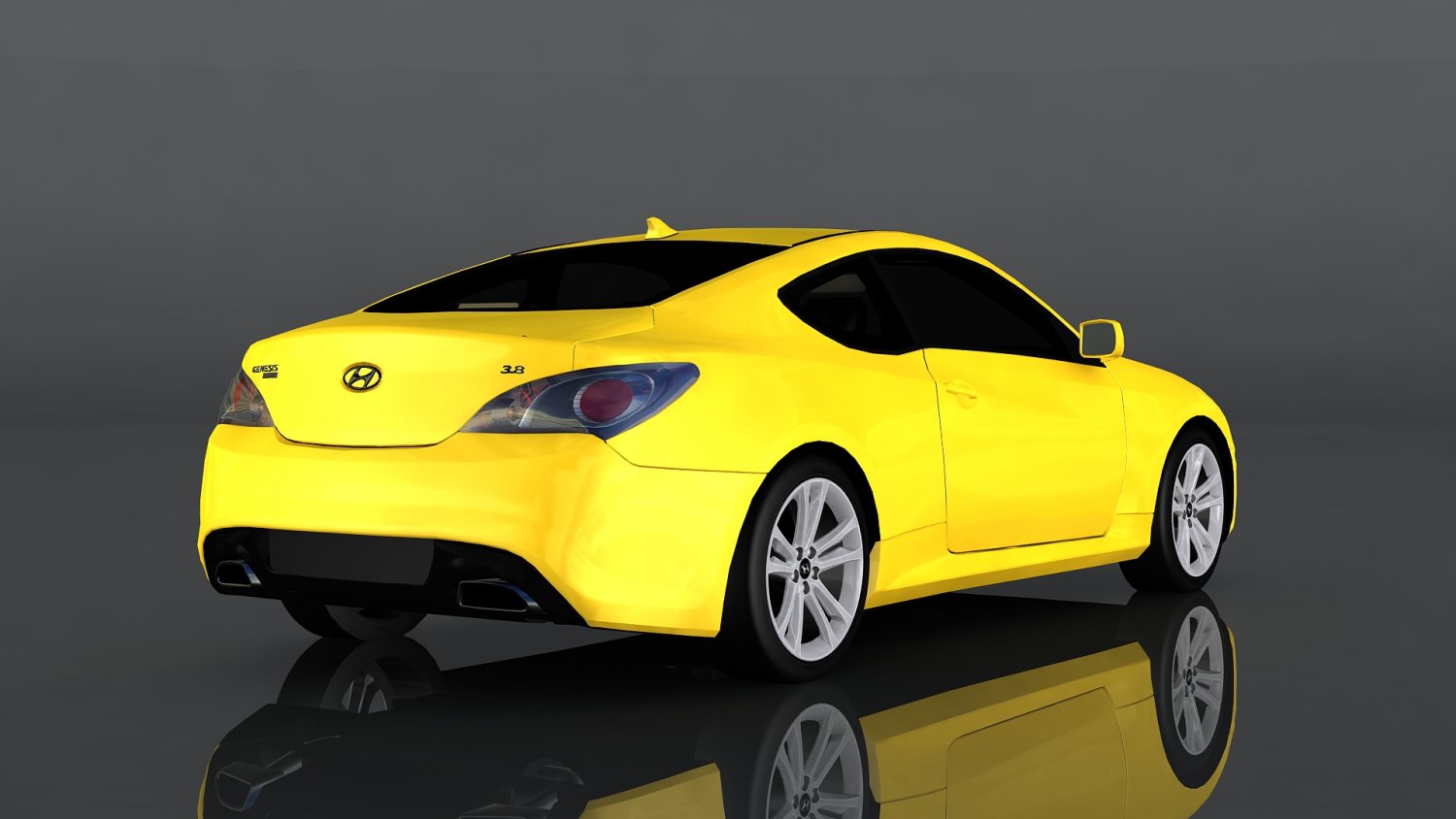 hyundai genesis coupe 3D in 3DExport