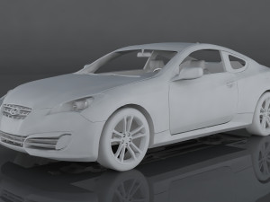 hyundai genesis coupe 3D Model