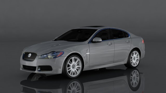 jaguar xfr Modelo 3D .c4d .max .obj .3ds .fbx .stl .blend 
