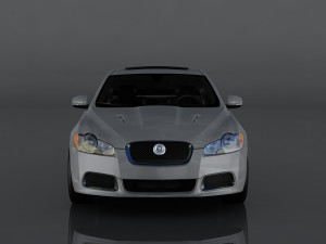 jaguar xfr Modelo 3D