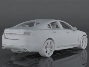 jaguar xfr Modelo 3D
