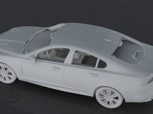 jaguar xfr Modelo 3D
