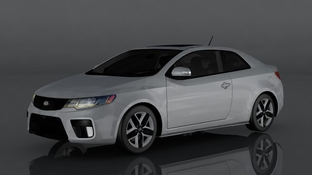 kia forte koup sx 3D Model .c4d .max .obj .3ds .fbx .stl .blend 