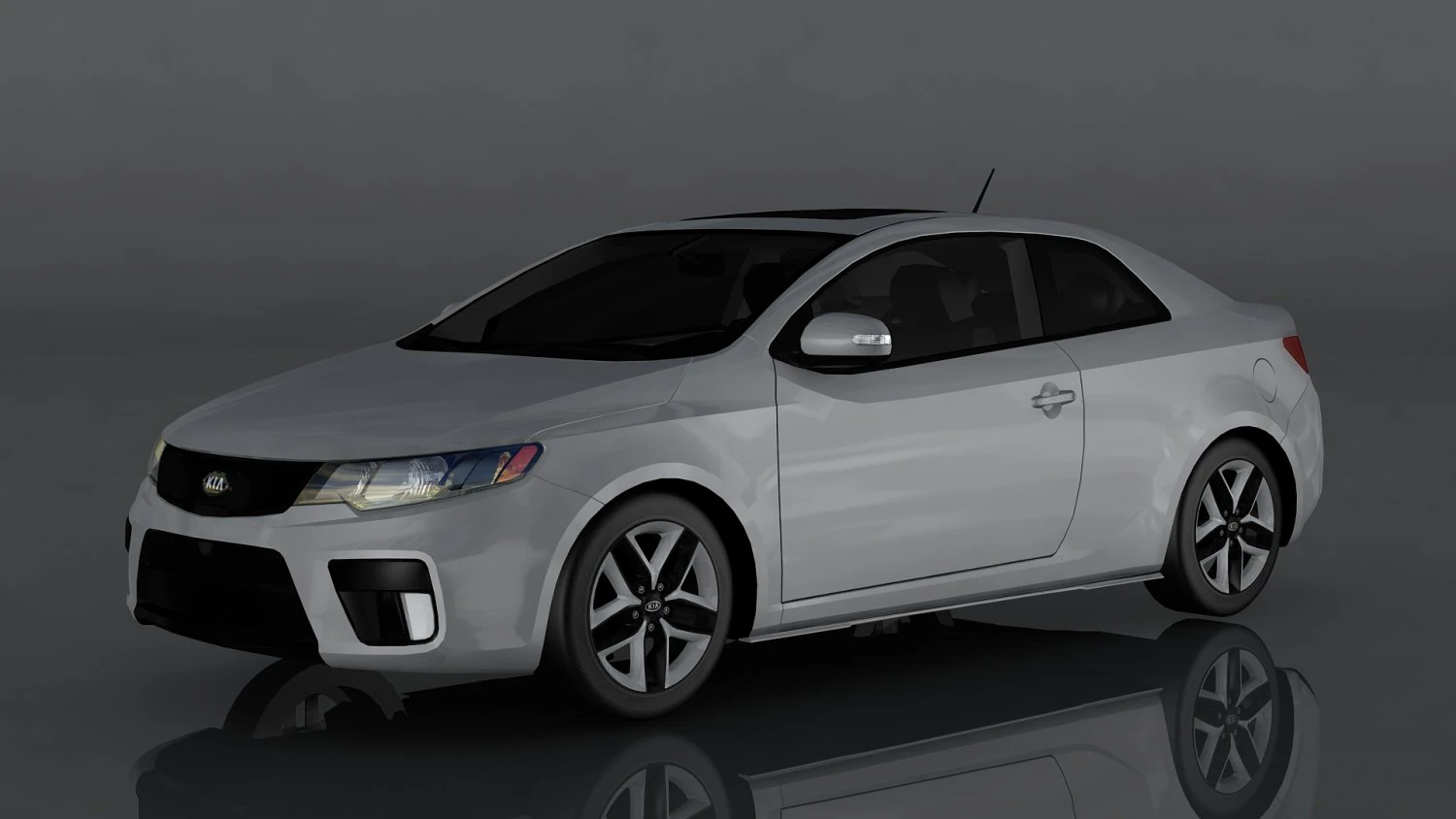 kia forte koup sx 3D Model .c4d .max .obj .3ds .fbx .stl .blend 