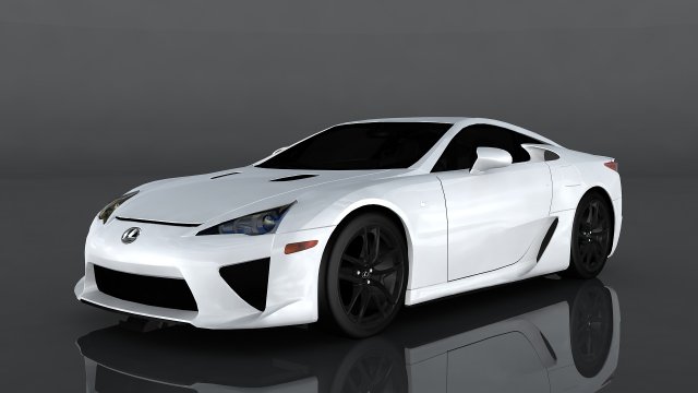 lexus lf-a 3D Model .c4d .max .obj .3ds .fbx .stl .blend 