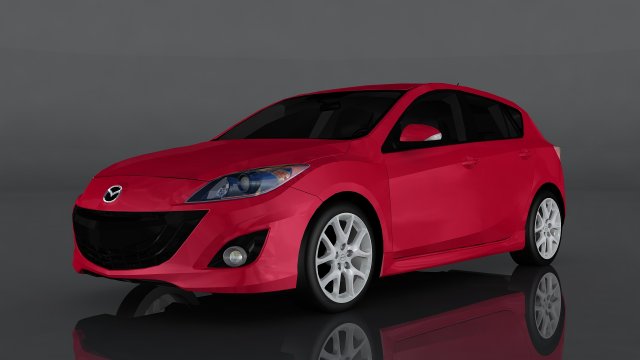 mazda 3 Model 3D .c4d .max .obj .3ds .fbx .stl .blend 