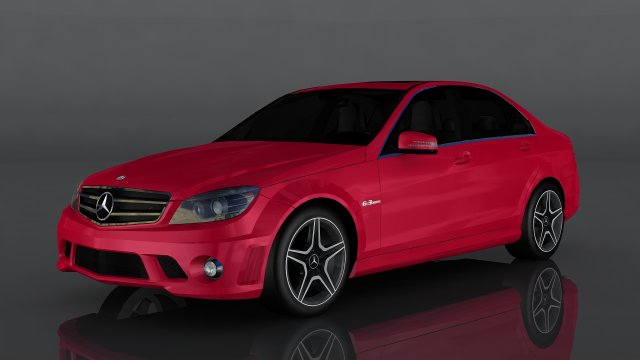 mercedes-benz c 63 amg 3Dモデル .c4d .max .obj .3ds .fbx .stl .blend 