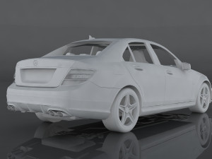 mercedes-benz c 63 amg 3Dモデル