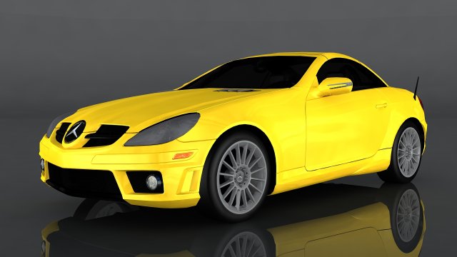 mercedes-benz slk 55 amg 3D Model .c4d .max .obj .3ds .fbx .stl .blend 