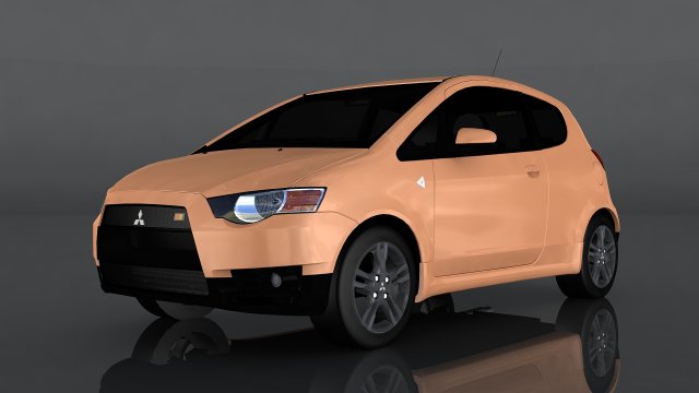 mitsubishi colt Modelo 3D .c4d .max .obj .3ds .fbx .stl .blend 