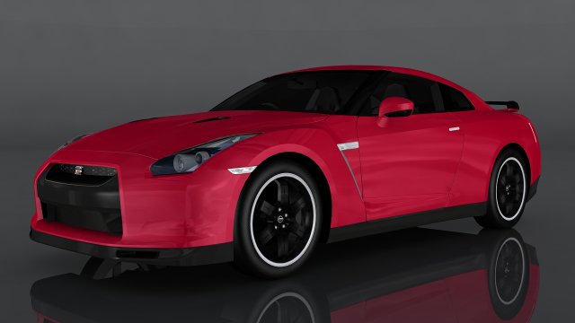 nissan gt-r 3Dモデル .c4d .max .obj .3ds .fbx .stl .blend 